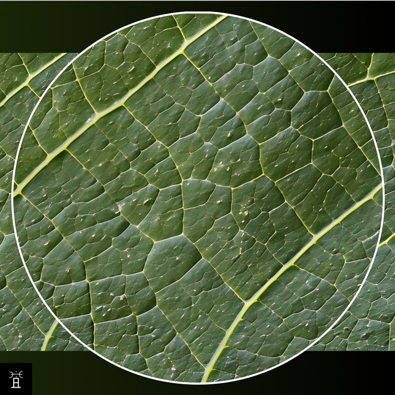 Face adaxiale d'une feuille de Caprifiguier
